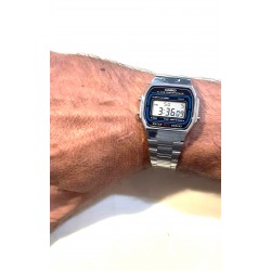 Orologio Unisex Casio Vintage A164WA-1VES Con Cinturino Acciaio