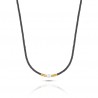 Collana Donna OPSOBJECTS GRAINS OPSCL-841 In Acciaio Dorato E Perla Ovale Bianca