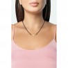 Collana Donna OPSOBJECTS GRAINS OPSCL-841 In Acciaio Dorato E Perla Ovale Bianca