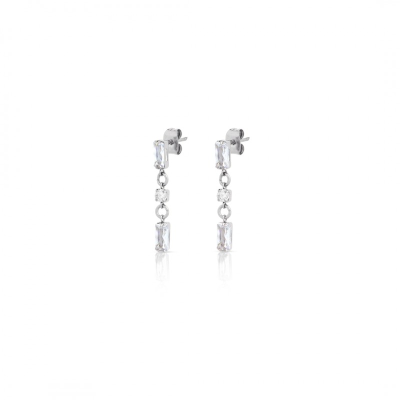 Orecchini Donna OPSOBJECTS SHIMMER OPSOR-760 Pendenti Con Zirconi Baguette