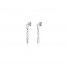 Orecchini Donna OPSOBJECTS SHIMMER OPSOR-760 Pendenti Con Zirconi Baguette