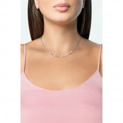Collana Donna OPSOBJECTS SHIMMER OPSCL-806 In Acciaio Con Zirconi Baguette
