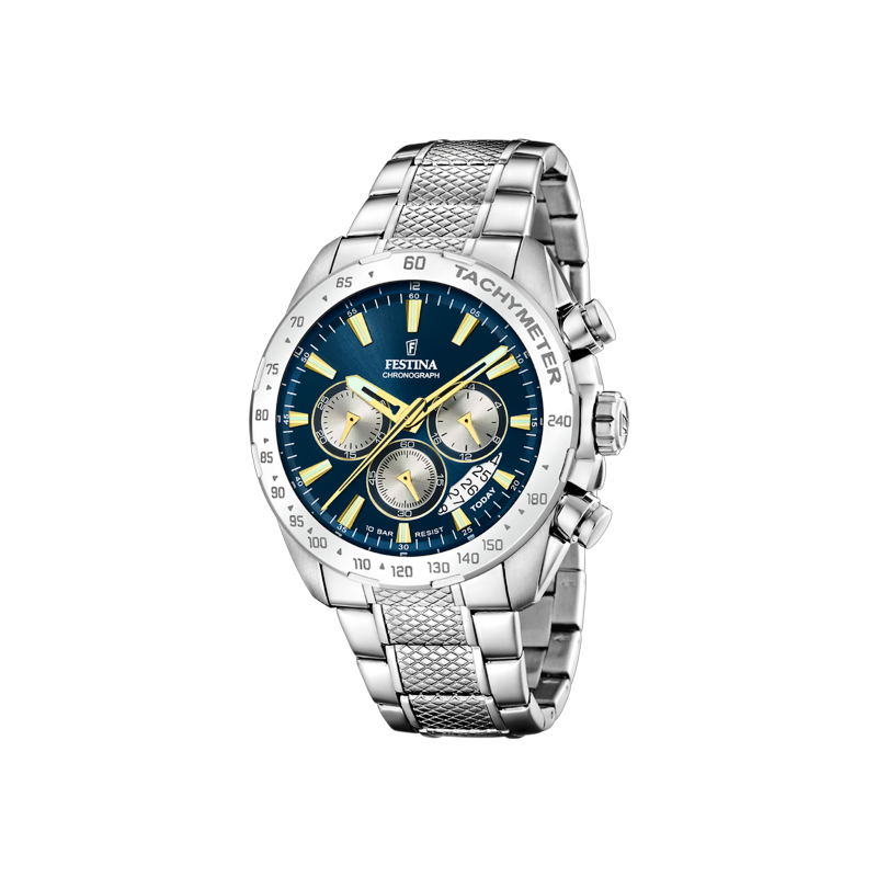 Orologio Uomo Festina F20668/5 Cronografo Con Quadrante Blu