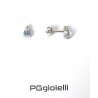 Orecchini Donna PG Gioielli ORCLOVER/2A In Oro Bianco Con Acquamarina A Goccia