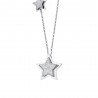 Collana Donna Lunga Luca Barra In Acciaio Con Stelle E Strass CK1959
