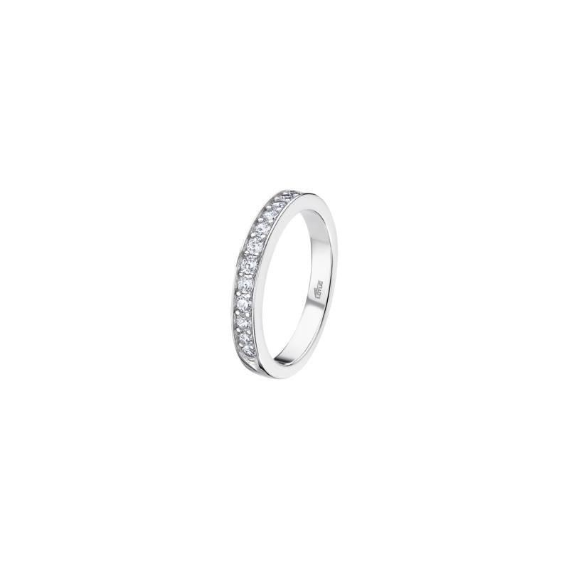 Anello Donna Lotus Silver LP3445-3/116 In Argento Tipo Veretta Con Zirconi