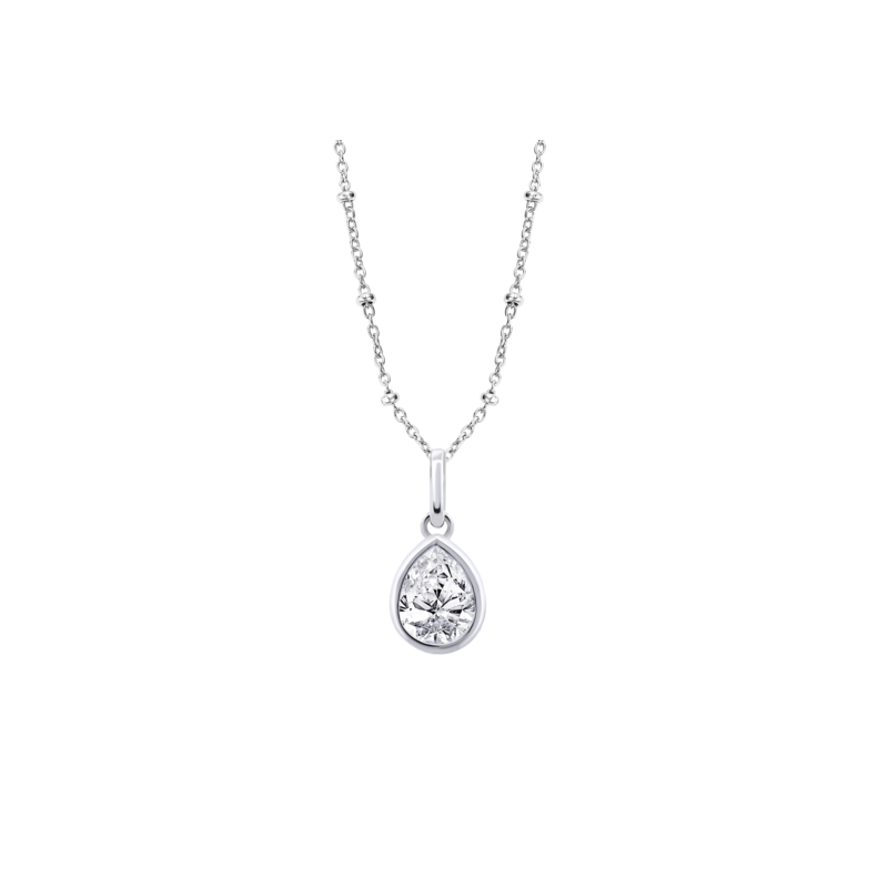 Collana Donna Lotus Silver LP3563-1/1 In Argento Con Pendente A Goccia