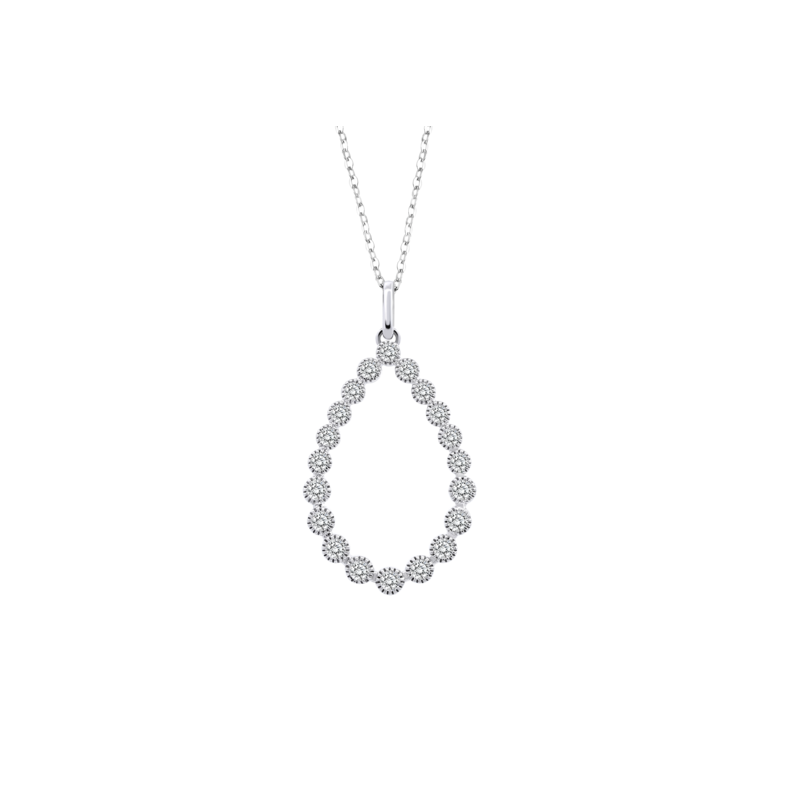 Colla Donna Lotus Silver LP3559-1/1 In Argento Con Pendente A Goccia Con Zirconi