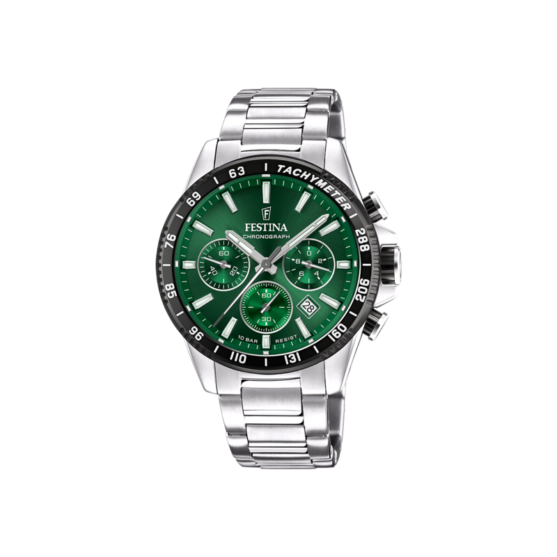 Orologio Uomo Festina F20560/4 Cronografo Con Quadrante Verde