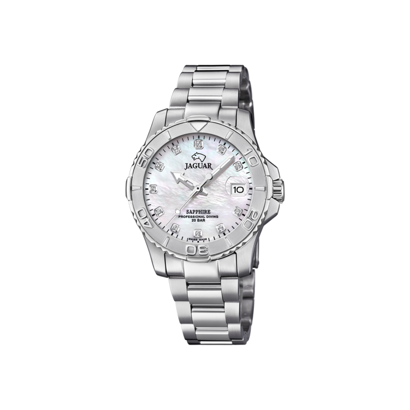 Orologio Donna Jaguar J870/1 In Acciaio Con Quadrante Effetto Madreperla