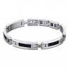 Bracciale Uomo Lotus Style LS1650/2/1 In Acciaio Con Inserti In Carbonio