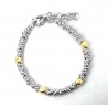 Bracciale Uomo ARKANO ABBY4/2 In Argento Con Inserti Dorati
