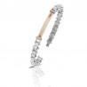 Bracciale Uomo ARKANO ABA026NRB In Acciaio Con Diamanti Neri