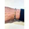 Bracciale Uomo ARKANO ABA026NRB In Acciaio Con Diamanti Neri