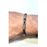 Bracciale Uomo ARKANO BAC101NB In Acciaio IP Nero Con Particolari Rosé