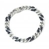 Bracciale Uomo Ananda Steel AXBR03 N Maglia Grumetta In Acciaio Bicolore