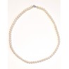 Collana Donna MIKIKO MFC450O4FCBI055 In Perle Con Chiusura Oro Bianco Lunghezza 45 Cm