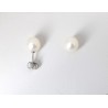 Orecchini Donna MIKIKO M.GTR75 B-L In Perle 7,5-8 mm Con Chiusura In Oro Bianco