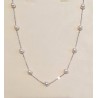 Collana Donna MIKIKO MD0989O4FBBI065 In Oro Bianco E Perle 6,5-7 mm