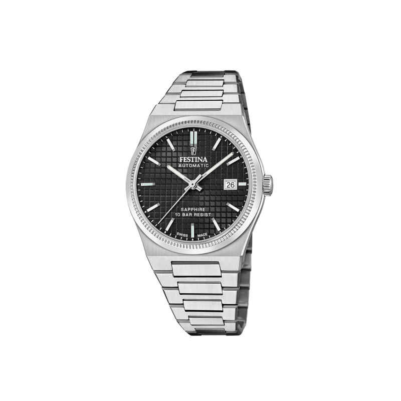 Orologio Uomo Festina F20028/4 Automatico SWISS Made Con Quadrante Nero