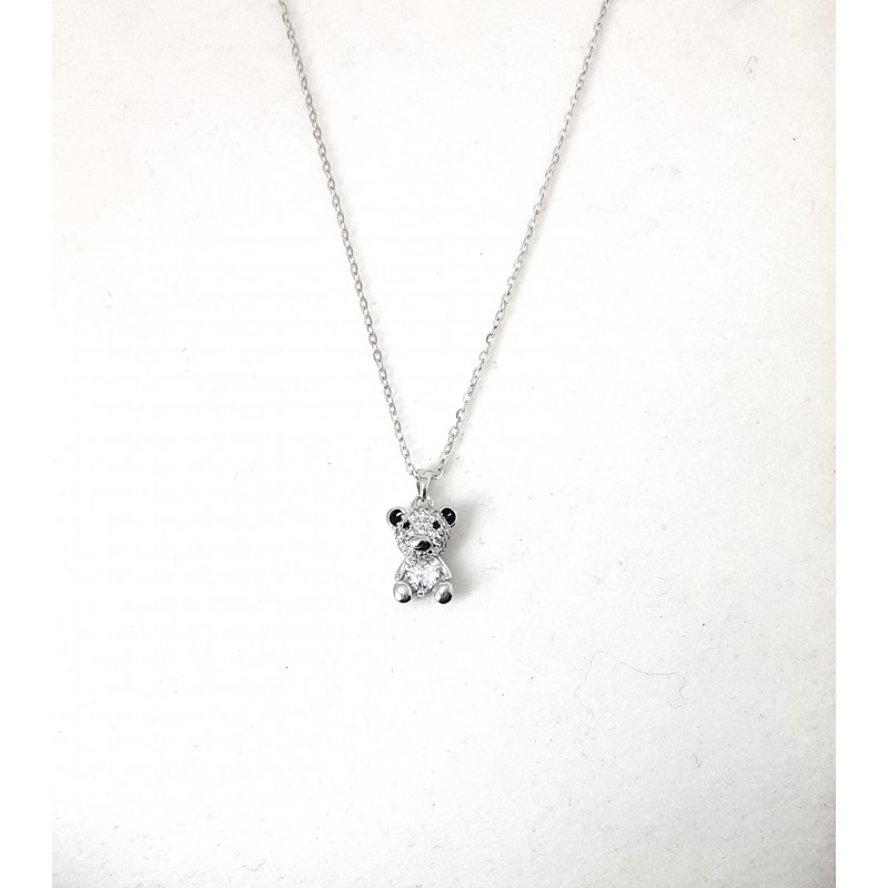 Collana Donna GIOJA Argento CCD08 O In Argento Con Pendente Orsetto