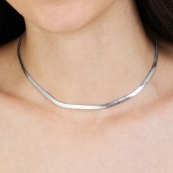 Collana Donna Luca Barra CK1599 In Acciaio Tipo Snake