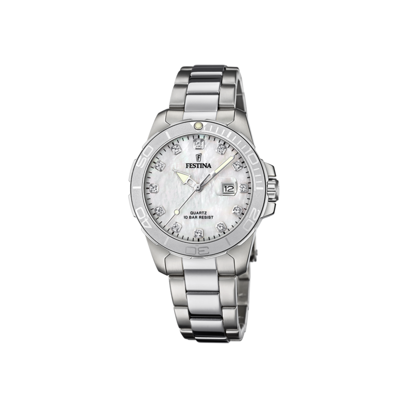 Orologio Donna Festina Boyfriend F20503/1 Solo Tempo Con Quadrante Effetto Madreperla