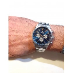 Orologio Uomo Festina F16820/C Cronografo Con Quadrante Blu E Cinturino Acciaio