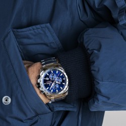 Orologio Uomo Cronografo Festina F20463/2 Con Quadrante Blu E Cinturino Acciaio