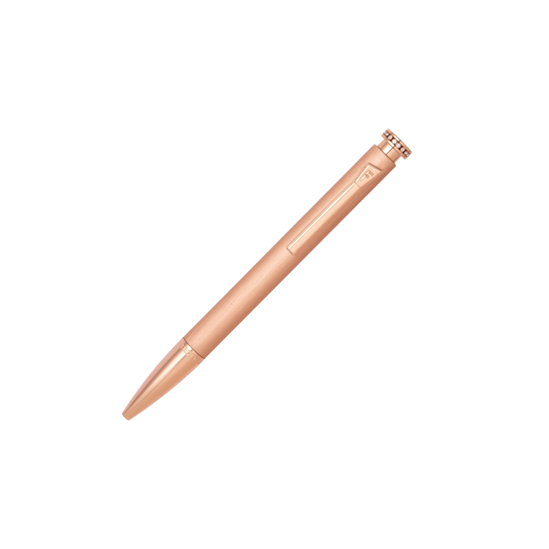 Penna A Sfera FS123/I In Metallo Rosé Con Strass Sulla Corona
