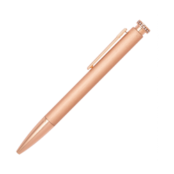 Penna A Sfera FS123/I In Metallo Rosé Con Strass Sulla Corona