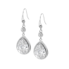 Orecchini Donna Pendenti Lotus Silver LP3080-4/1 In Argento Con Cristallo A Goccia