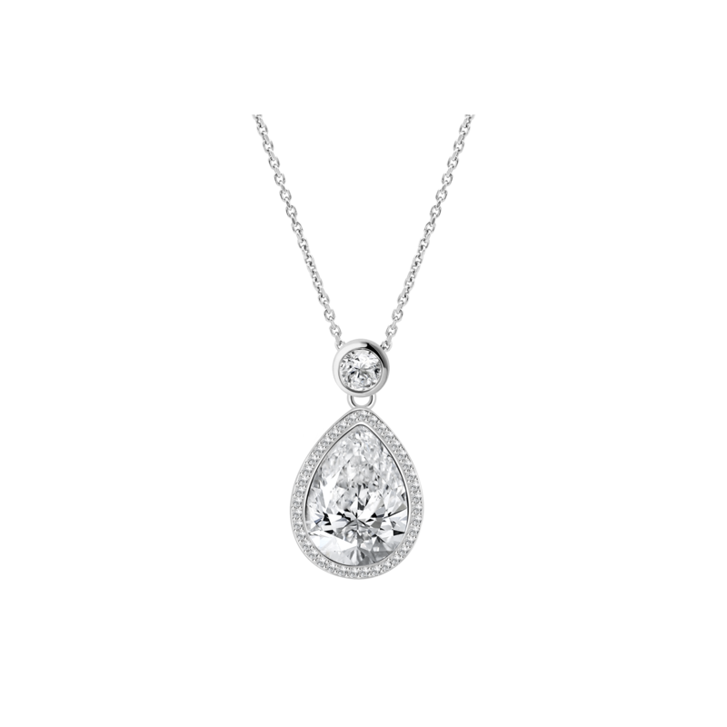 Collana Donna Lotus Silver LP3713-1/1 In Argento Con Pendente A Goccia