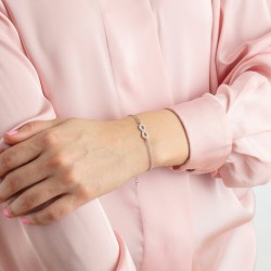Bracciale Donna Lotus Silver LP1859-2/1 In Argento Con Infinito E Zirconi
