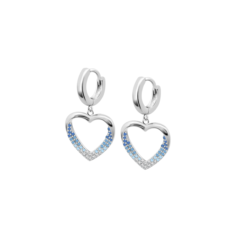 Orecchini Donna Lotus Silver LP3718-4/1 Pendenti Con Cuore E Zirconi