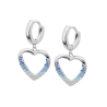 Orecchini Donna Lotus Silver LP3718-4/1 Pendenti Con Cuore E Zirconi