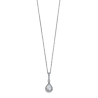 Collana Donna Lotus Silver LP1592-1/1 In Argento Con Pendente A Goccia Con Zirconi
