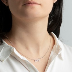 Collana Donna Lotus Silver LP1859-1/1 In Argento Con Infinito
