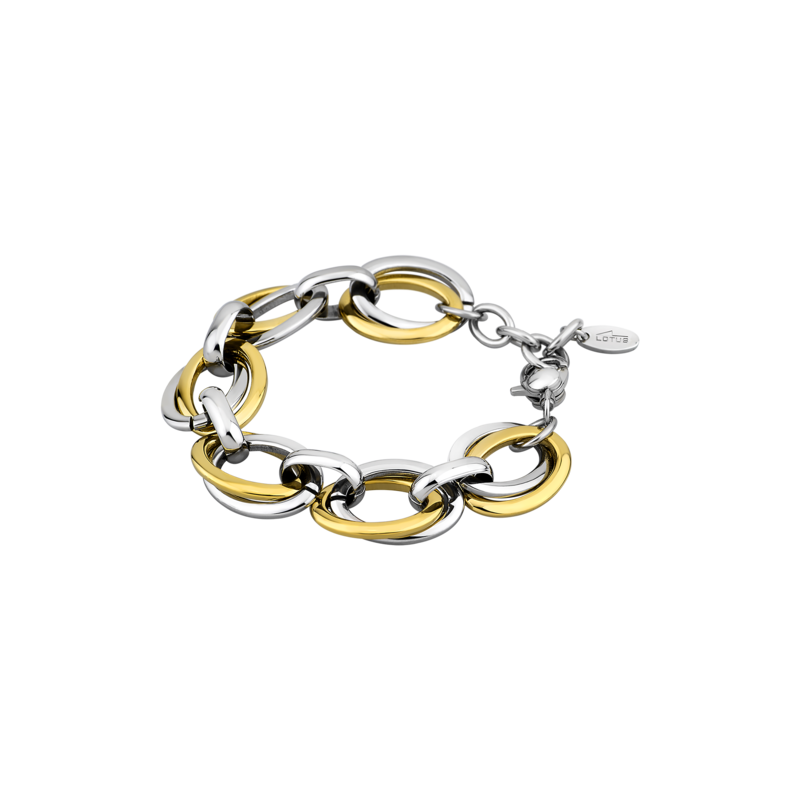 Bracciale Donna Lotus Style In Acciaio Bicolore A Catena LS1616/2/2
