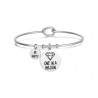 Bracciale con scritta "one in a million" donna Luca Barra BK1727