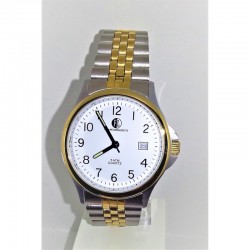 Orologio Uomo Francois Lepetit 0393G Classico Con Cassa E Cinturino Bicolore