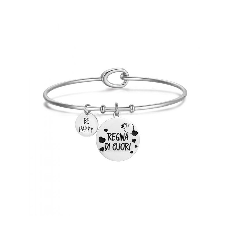 Bracciale rigido "Regina di cuori" donna Luca Barra BK1722