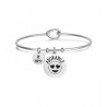 Bracciale donna rigido con scritta "adorabile"  Luca Barra BK1716