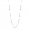 Collana Lunga Donna Luca Barra CK1996 In Acciaio Con Cristalli E Farfalle