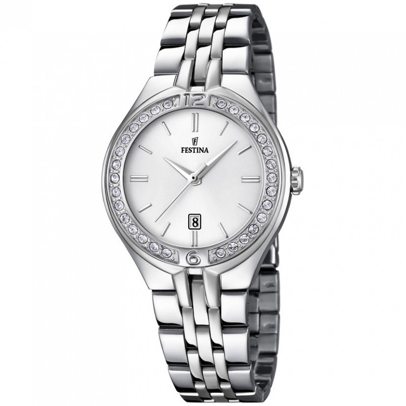 Orologio Donna Festina F16867/1 Solo Tempo Con Cinturino In Acciaio