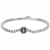 Bracciale Uomo Luca Barra BA1708 In Acciaio Con Giglio