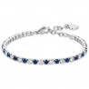 Bracciale Donna Luca Barra BK2637 Tipo Tennis Con Cristalli Trasparenti E Blu