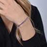 Bracciale Donna Luca Barra BK2625 Tipo Tennis Con Cristalli Viola