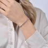 Bracciale Donna Luca Barra BK2635 Tipo Tennis Con Zirconi Fucsia E Trasparenti