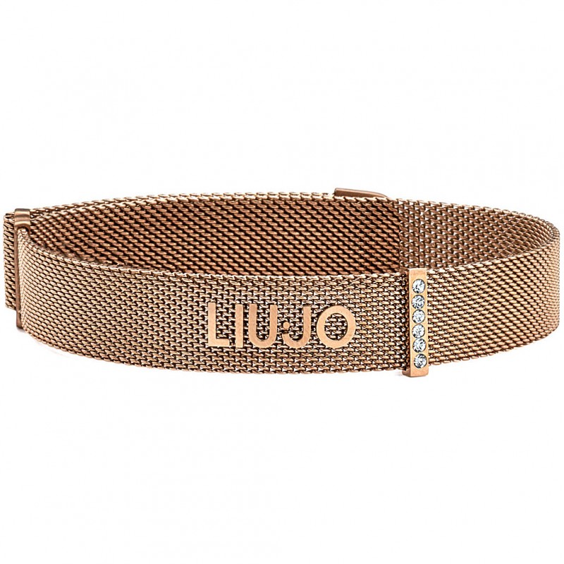 Bracciale donna in ottone rosè maglia Milano Liu-Jo LJ1047